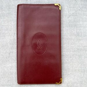 Cartier Must De Cartier Burgundy Wallet Unisex